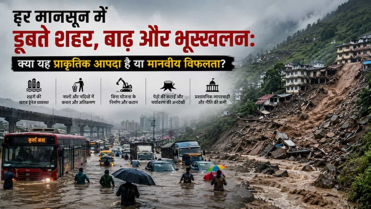 हर साल डूबता शहर, बाढ़ और भूस्खलन: क्या यह कुदरत का कहर है या इंसानी गलतियों का नतीजा?