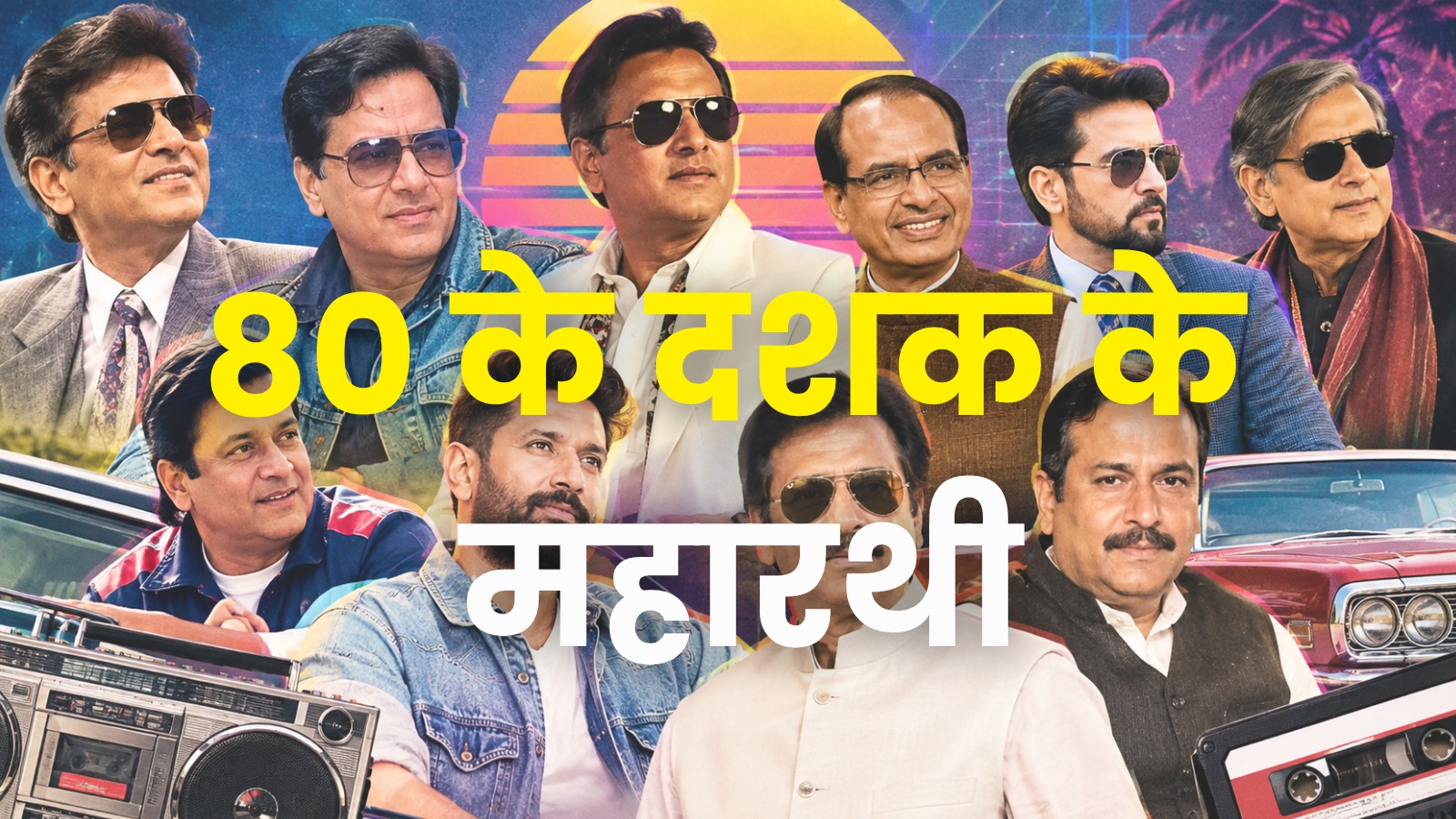 पीएम मोदी से लेकर शशि थरूर तक... रेट्रो स्टाइल में नजर आए देश के तमाम बड़े दिग्गज नेता