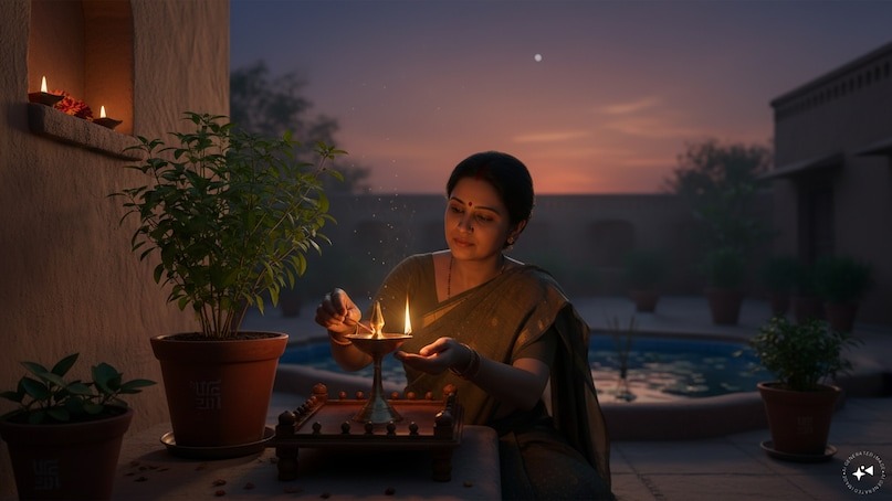 हिंदू धर्म में तुलसी के पौधे का अलौकिक महत्व और संध्याकाल की पूजा का विशेष विधान